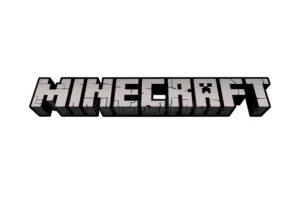 logotipo vectorial minecraft d del juego ilustración aislada en fondo